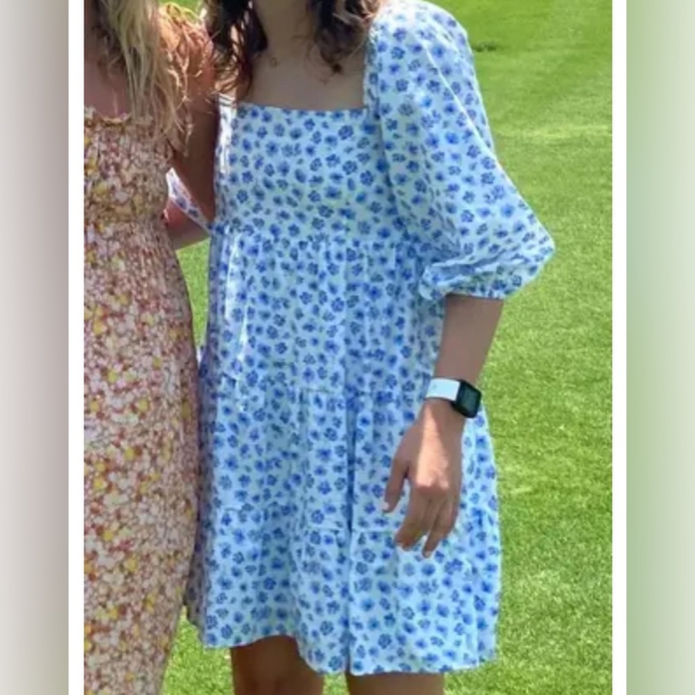 KARLIE summer floral mini dress